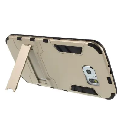 Kick-Stand Skal till Samsung Galaxy S6 - Guld