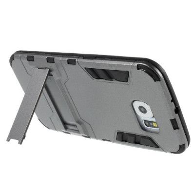 Kick-Stand Skal till Samsung Galaxy S6 - MörkGrå