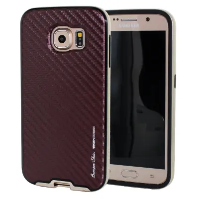Mercury Bumper Skin Skal till Samsung Galaxy S6 - Brun