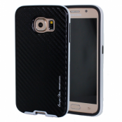 Mercury Bumper Skin Skal till Samsung Galaxy S6 - Svart/Silver