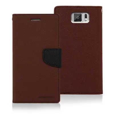 Mercury Fancy Plånboksfodral till Samsung Galaxy S6 - Brun