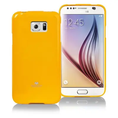 Mercury Jelly Flexicase Skal till Samsung Galaxy S6 - Gul