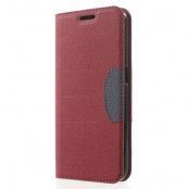 Plånboksfodral till Samsung Galaxy S6 - Röd
