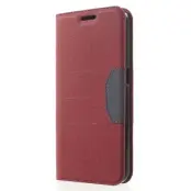 Plånboksfodral till Samsung Galaxy S6 - Röd