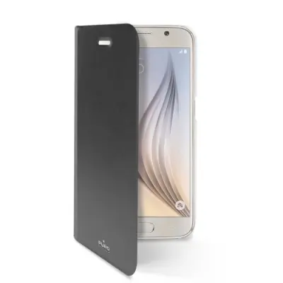 Puro Ecoleather Cover Flip till Samsung Galaxy S6 - Svart