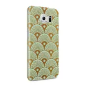 Skal till Samsung Galaxy S6 - Bågar - Guld/Mint