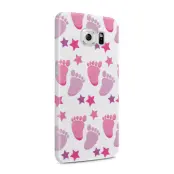 Skal till Samsung Galaxy S6 - Babyfötter - Rosa