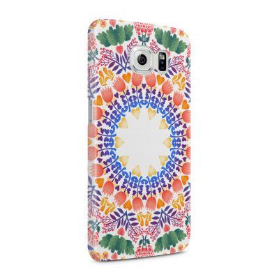 Skal till Samsung Galaxy S6 - Blommor Cirkel