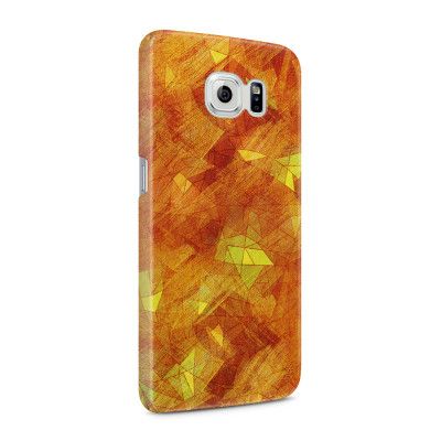 Skal till Samsung Galaxy S6 - Borstat - Röd/Orange