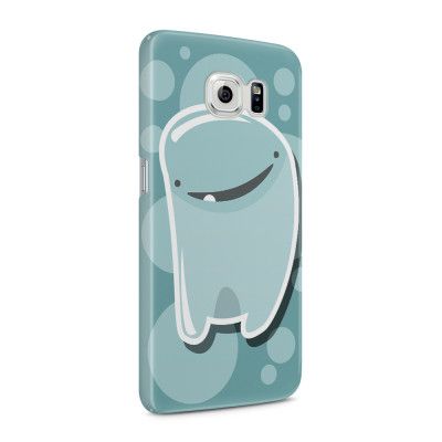Skal till Samsung Galaxy S6 - Bubbelmonster - Blå