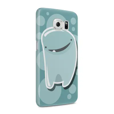 Skal till Samsung Galaxy S6 - Bubbelmonster - Blå