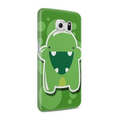 Skal till Samsung Galaxy S6 - Bubbelmonster - Grön