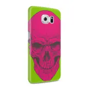 Skal till Samsung Galaxy S6 - Dödskalle - Magenta