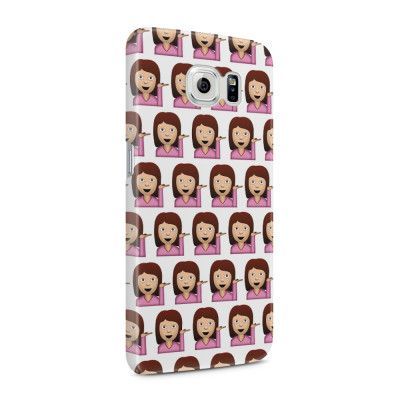 Skal till Samsung Galaxy S6 - Emoji - Flicka