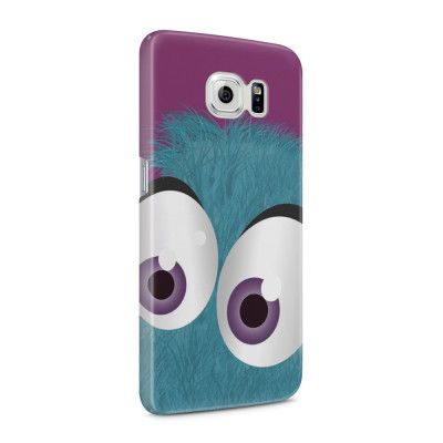 Skal till Samsung Galaxy S6 - Fuzzy monster - Blå