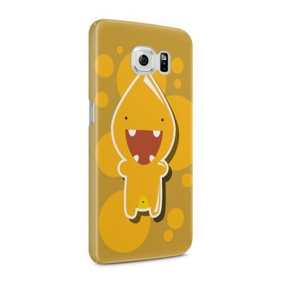 Skal till Samsung Galaxy S6 - Glatt Bubbelmonster - Gul