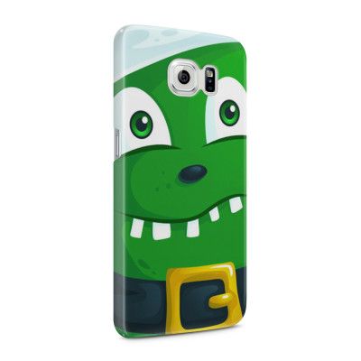 Skal till Samsung Galaxy S6 - Grönt slajm-monster