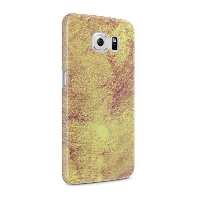 Skal till Samsung Galaxy S6 - Grunge texture - Gul