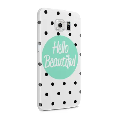Skal till Samsung Galaxy S6 - Hello Beautiful - Turkos