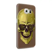Skal till Samsung Galaxy S6 - Hipster Skull Brun