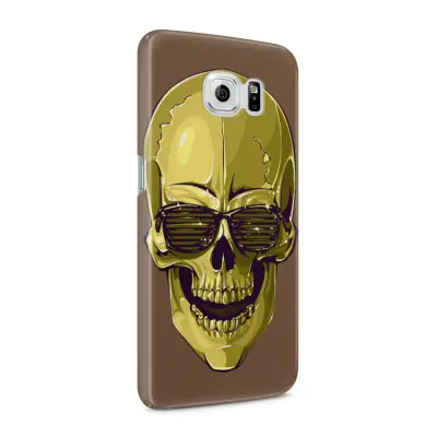 Skal till Samsung Galaxy S6 - Hipster Skull Brun