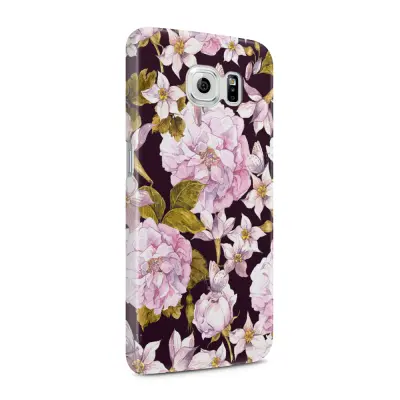 Skal till Samsung Galaxy S6 - Hortensia - Svart