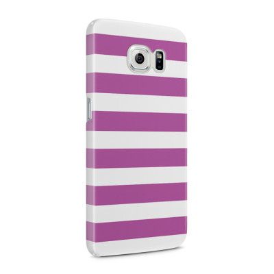 Skal till Samsung Galaxy S6 - Linjer - Lila
