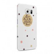 Skal till Samsung Galaxy S6 - Love you to the moon and back - Beige