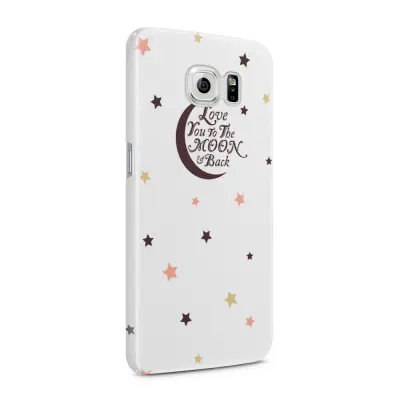 Skal till Samsung Galaxy S6 - Love you to the moon and back - Brun