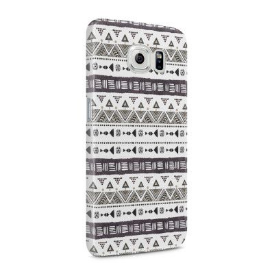 Skal till Samsung Galaxy S6 - Mönster - Svart/Vit