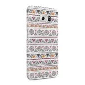 Skal till Samsung Galaxy S6 - Mönster - Vit/Lila