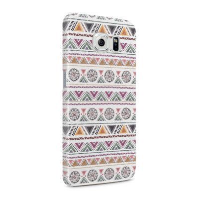 Skal till Samsung Galaxy S6 - Mönster - Vit/Lila