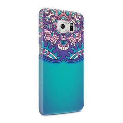 Skal till Samsung Galaxy S6 - Mandala - Blå