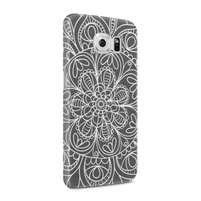 Skal till Samsung Galaxy S6 - Mandala - Grå
