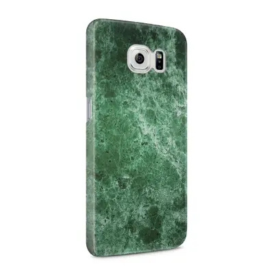 Skal till Samsung Galaxy S6 - Marble - Grön