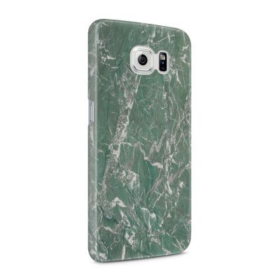 Skal till Samsung Galaxy S6 - Marble - Grön