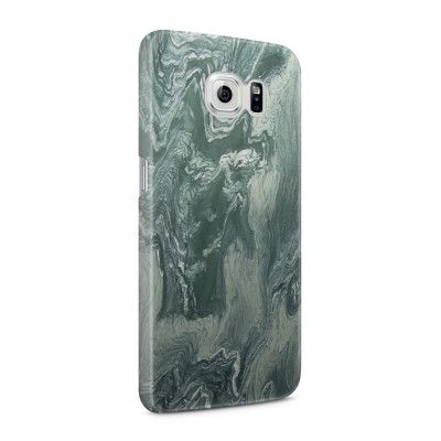 Skal till Samsung Galaxy S6 - Marble - Grön