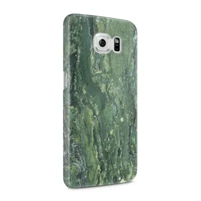 Skal till Samsung Galaxy S6 - Marble - Grön