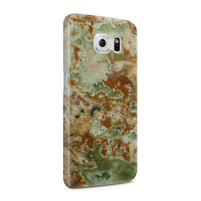 Skal till Samsung Galaxy S6 - Marble - Grön/Brun