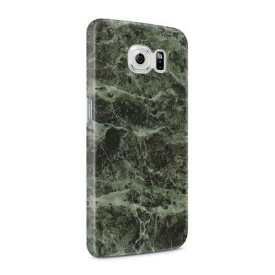Skal till Samsung Galaxy S6 - Marble - Grön/Svart