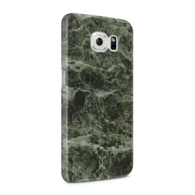 Skal till Samsung Galaxy S6 - Marble - Grön/Svart
