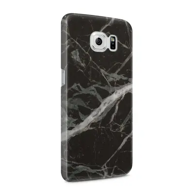 Skal till Samsung Galaxy S6 - Marble - Svart