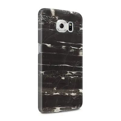 Skal till Samsung Galaxy S6 - Marble - Svart