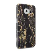 Skal till Samsung Galaxy S6 - Marble - Svart