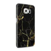 Skal till Samsung Galaxy S6 - Marble - Svart