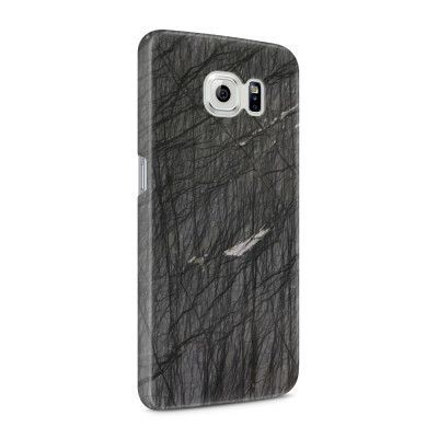 Skal till Samsung Galaxy S6 - Marble - Svart