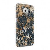 Skal till Samsung Galaxy S6 - Marble - Svart/Guld