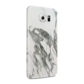 Skal till Samsung Galaxy S6 - Marble - Vit/Grå