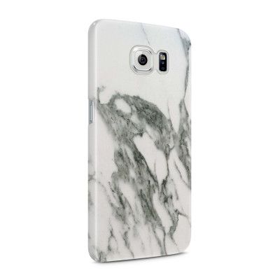 Skal till Samsung Galaxy S6 - Marble - Vit/Grå