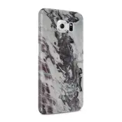Skal till Samsung Galaxy S6 - Marble - Vit/Svart